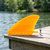 Curved Surfboard Fin with Screw Compact Replacement SUP Fin Portable Thumb Screw Waterproof for Surfing