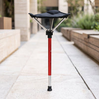 Portable Stool with Textile Seat Compact Telescopic Stool Foldable Furniture for Travelers, Anglers, Travel, Fishing, Camping