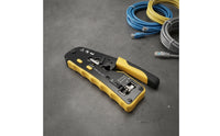 Ethernet and Telephone Modular Plug Crimping Tool Ratcheting Network Cable Crimping Tool Multifunction for Home Wiring