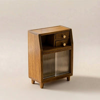 1:12 Scale Miniature Dollhouse Cabinet Dollhouse Cabinet with Drawers Realistic Furniture for Collectors