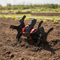 Garden Equipment Cultivating Wheel Mower Attachment with Bent Tines Anti-Snag Wheel Attachment for Gardeners, Garden Cultivation