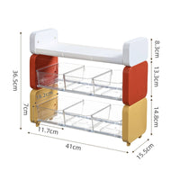 Multi-Tier Tea Packet Organizer Large Capacity Multi-Tier Coffee Bar Organizer Adjustable Tilt Kitchen Accessory for Office
