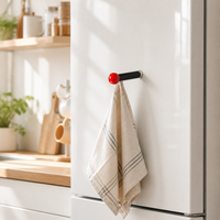 Tea Towel Hooks, Magnets Strong Hooks 2kg Capacity, No Drill Hangers for Fridge & Kitchen, Modern Minimalist Single Hook