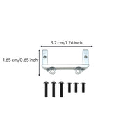 Metal RC Car Servo Bracket with Screws Long-Lasting RC Servo Fixed Bracket High-Strength Lightweight
