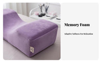 Removable and Washable Cover Eyelash Extension Pillow Breathable Material Ergonomic Lash Support Cushion Side Pockets for Estheticians, Spas