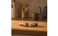 Spiral-Style Espresso Distribution Tool Stainless Steel WDT Tool Wooden Coffee Stirrer with Professional for Baristas