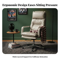 Ergonomic Design Reclining Task Chair with Footrest Adjustable Height rotating Seat Lumbar Support Office Furniture Headrest Included for Remote Workers, Students, video game enthusiasts, Study Room, Studying, Gaming