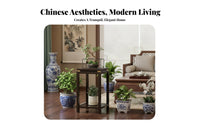 Chinese & design Multi-Tier Plant Stand Decorative Multie-lev Pot storage rackSaving blossom Shelf Elegant Design for Gardeners, Homeowners, Living Room, Balcony, Bedroom, Corner