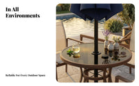 Stabilizing Threaded Umbrella Insert Streamlined Patio Umbrella Hole Cover