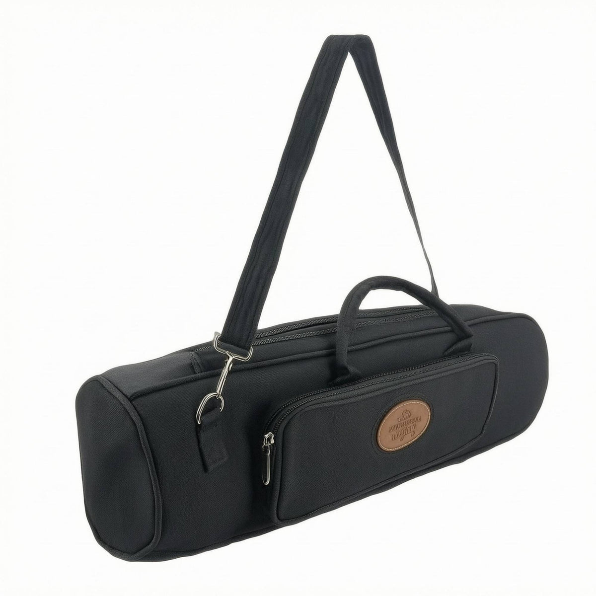 Black Instrument Bag Water-Resistant Padded Instrument Bag Waterproof Textured Textile