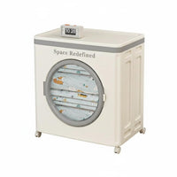 Large Foldable Bin with casters Multi-Functional Storage Container Easy Assembly