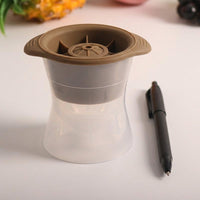 Soft Drinks Ice Ball Maker with Lid for Home Bar, Food-Grade Silicone Sphere Former for Party Supplies, Large Easy Release Gift for Her