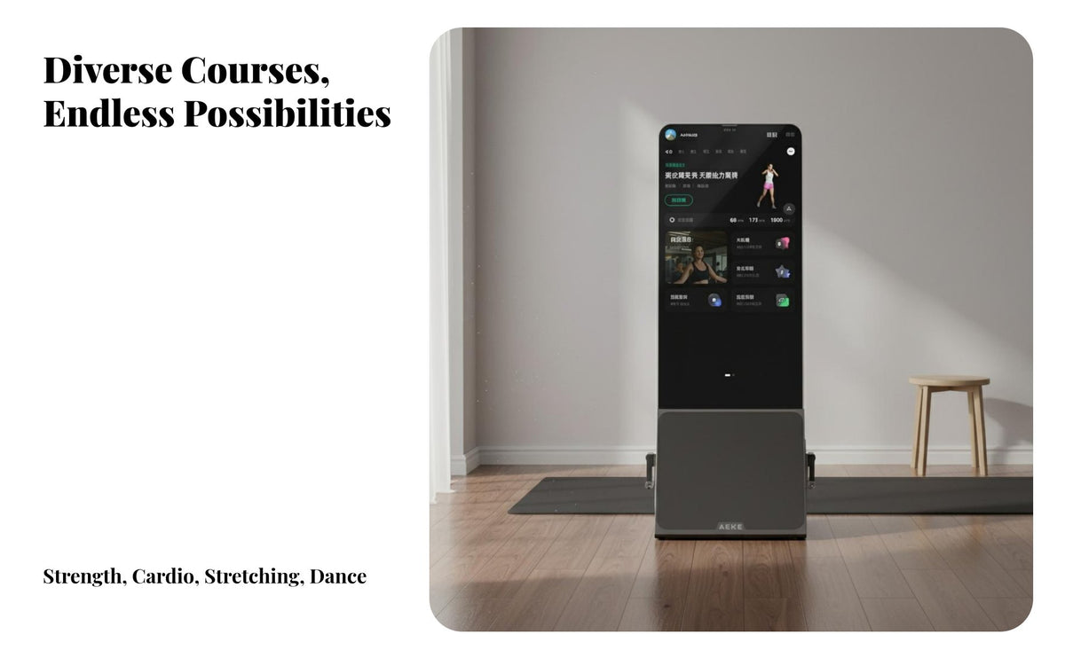 Full Body Training Smart Fitness Mirror HD Tap-Screen Smart Gym Mirror 4K Touchscreen Display Digital Home Gym Installation-Complimentary & Movable for Beginners, Families, Apartment Living