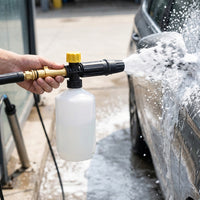 Car Cleaning Kit for Professional Wash, Detailing Pressure Washer Foam Lance with Nylon, 300g Net Weight Adjustable Foam Sprayer, Quick Connect