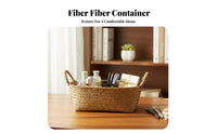 Woven container with Liner Handwoven Desktop Container adaptable for home users