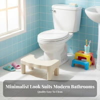 Anti-Slip Design Toilet Squatting Stool Ergonomic Posture Support Bathroom Accessory Strong Load-Bearing Footrest Easy to Clean for Pregnant Women, Children, Health-Conscious Indivitwo-Parts, Restroom, Home