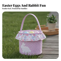 Easter Carrier Adorable Easter Bucket Reusable for Young Children, Gift Giving
