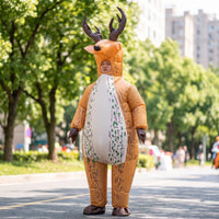 Inflatable Reindeer Costume Christmas Inflatable Reindeer Costume Full-Body for Halloween, Cosplay