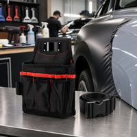 Tool Waist Bag with Belt Compact Tool Pouch with Belt Multi-Pocket Hands-Hands-Available for Electricians, Home Repairs