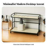 2-Tier Cosmetic Stand Multitier Design 2-Tier Makeup Stand Space Saving