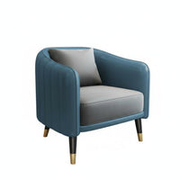 5 Pieces Modern Design circular table with 4 Upholstered Chairs Gold-Accented Legs Reception Furniture Comfortable Seating plushLike Upholstery for Interior Designers, Homeowners, Apartment Dwellers, Sales Office, Hotel Lobby, Small Spaces, Dining Room