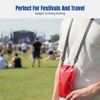 Foldable Hydration Water Bag, Soft Leakproof, For Outdoor, Cycling, Events