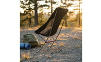 Lightweight Moon Chair Compact Ultra Light Aluminum Folding Chair Breathable for Sketching