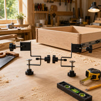 2 Pieces Drawer Front Installation Clamp Stepped Bracket Home Tool Sturdy