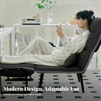 Adjustable Backrest Foldable Nap Chair two-in-singleUse Padded Folding Armchair Space-Saving Recliner Lightweight for Office Workers, Students, Adults, Bedroom, Dorm Room, Balcony, waterside