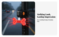 Cycle Tail Light High Brightness Illuminated Cycle Rear Light Long Battery Life Waterproof for Asphalt Cyclists, Commuting
