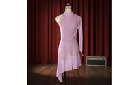 Figure Skating Dress Asymmetrical Hemline Skating Performance Dress Sports Clothing Competition Ready Soft