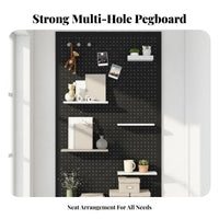 Multifunctional Round Hole Pegboard Easy to Install Wall Mount Pegboard Kit Versatile Use Wall Mounted Tool Board Customizable Layout for DIY Enthusiasts, Shop Owners, Dorm Room, Workshop, Garage, Retail Outlet S