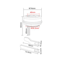 Round Flush Pull Latch Boat Deck Pull Latch Watertight Seal Flush Mount Lift Handle