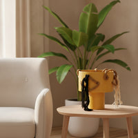 Decorative Flower Vase Pedestal Vase Gift Rope Trim