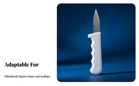 Mollusk Stainless Steel Blade Mollusk Unseal Er Seafood Shucking Ergonomic Non-Slip Handle Clam Shucking Tool Versatile
