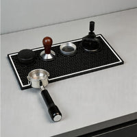 coffee Pressing Mat Raised Border coffee Tamper Mat Heat Resistant Drip Tray for Kitchen Countertop