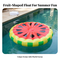 Highly Buoyant Inflatable Lemon Slice Inflatable Lounger Oversized Yellow Lemon Water Bed Comfortable Novelty Food Inflatable Lounger Long-Lasting for Adults, Kids, Beach, Vacation, Lake