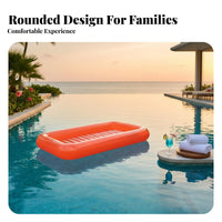 Buoyant Sunbathing Bed PVC Inflatable Pool Mattress Portable and Foldable Sunbathing Lounger Float for Adults, Teens, Beach, Lake, Vacation