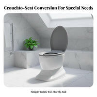 low-level Toilet Converter Seat Portable Mobility Aid Multi-Functional for Seniors
