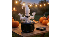 Leak-Proof PVC Ghost Ice Bucket Lightweight Ghost Ice Bucket Black and White Halloween Drink Cooler Easy to Inflate