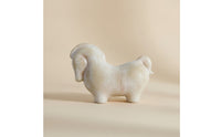 Horse Figurine Imitation Jade Horse Sculpture Stone-Like for Tabletop, Office