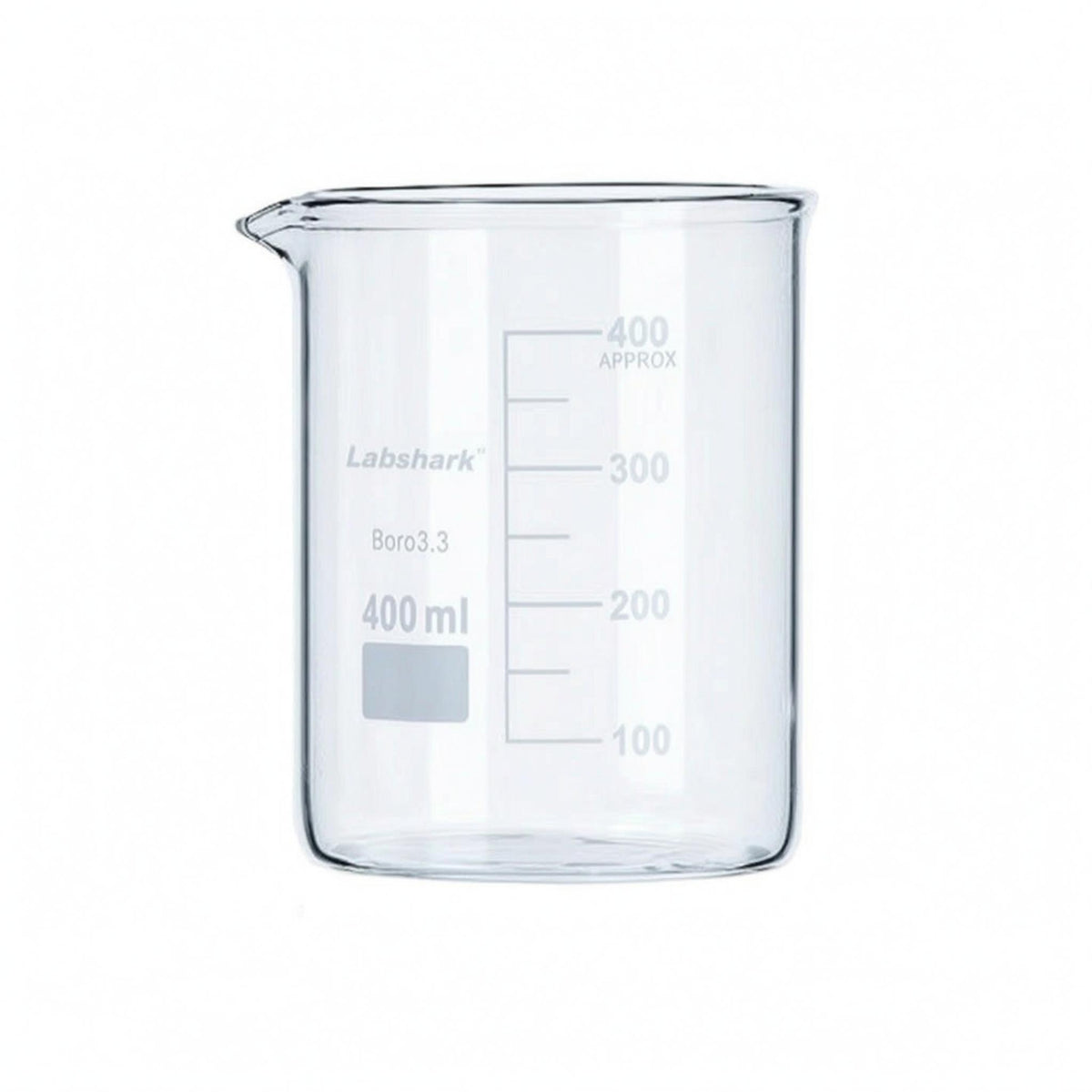 4 Pieces Clear Low-Form Beaker Wide Mouth Graduated Glass Beaker