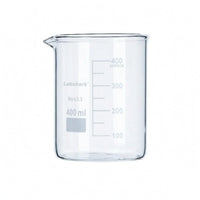 4 Pieces Clear Low-Form Beaker Wide Mouth Graduated Glass Beaker