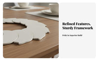 Extendable Rotating Tray Smooth Rotation Modular Dining Table Turntable Easy to Clean Adjustable Table Server for Families, Parties, Restaurants