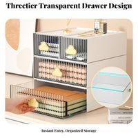 Stackable Drawer Box Compartmentalized Stackable Drawer Unit Easy reach