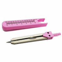 ECG Measuring Divider With Guarding Case Cardiology Ruler Caliper Portable Design Heartbeat Measurement Measuring Tool for Nurses, School