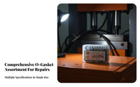 Rubber Washer Repair Box Organized Storage Case Combination Washer Kit Oil Closure Gasket Set Not Easily Deformed for Mechanics
