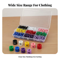 With Storage Box Clothing Size Marker Reusable Hanger Size Marker Long-Lasting for Retailers, Stockrooms