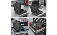 19 Pieces Socket Tool Set in Carrying Case Molded Tools Sturdy for Mechanics
