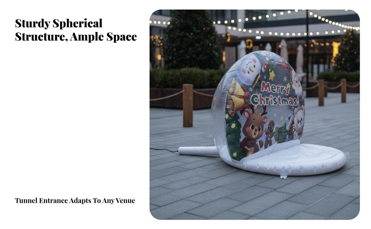 Inflatable Panoramic Air Enclosure 360° Panoramic View Clear Panoramic Air Enclosure Waterproof Clear Inflatable Igloo for Event Planners, Adults